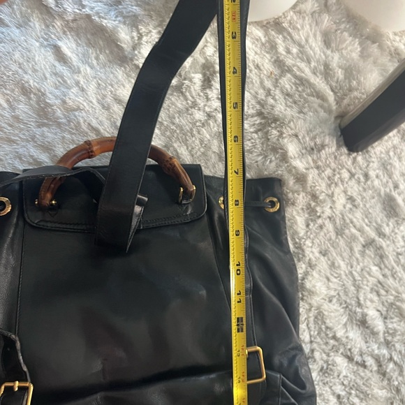 Gucci Bamboo Leather Backpack